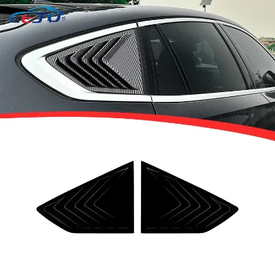 A Pair ABS Plastic Premium Affordable Car Rear Side Window Louvers Cover Blinds Scoop Air Vent Cover Trim for BMW X6 G06 2019+