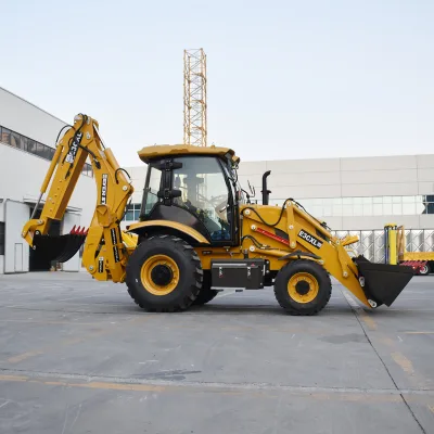 EVERSTAR New 4x4 Backhoe Loader Wheel Excavator with 4 in 1 Bucket CE Approved for Heavy Duty Construction Site