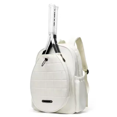 High Quality Custom Sports Gym Beach Quilted Nylon Waterproof Badminton Squash Racket Padel Racquet Bag Tennis Backpack