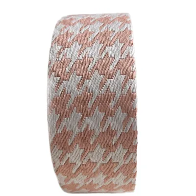 Discounted Promotion 38mm Custom Eco-Friendly 100% Polyester Webbing Garments Jacquard Ribbon Bag Strap Home Textile Luggage