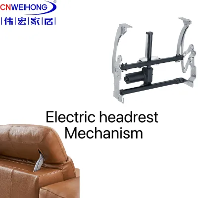 WH-0515 Electric Sofa Headrest Lifting Mechanism105°-236° Adjustable Anti-Wrinkle Pearl Chrome Plated for Recliner Sofa