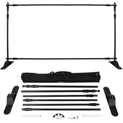 Adjustable Black Metal FrameBackdrop Stand Aluminum Banner Frame for Photo Studio Accessories