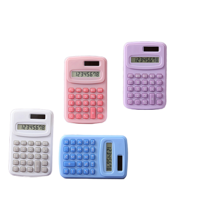 Mini Portable 8-Digit Digital Electronic Calculator Promotional Gift for Students Children Made of Durable Plastic Model 888