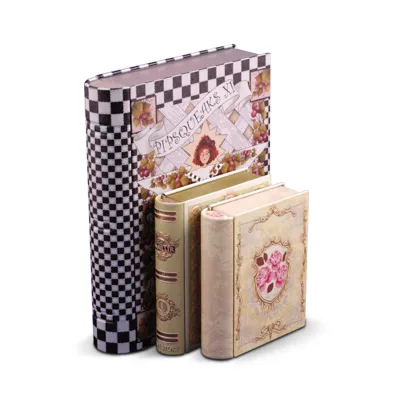 Top Quality Royal Book Shaped Tin Biscuit Cake Box Metal