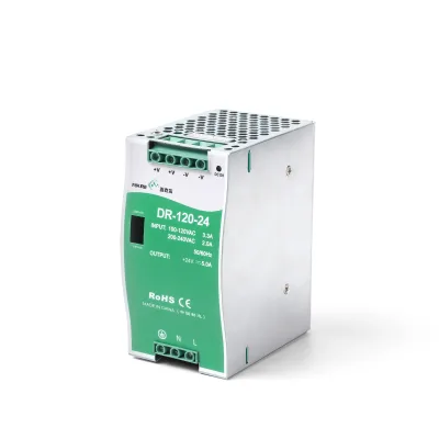 Smps Power Supply 24v 75W 120W 240W Single Group Output Track Type DR-75-24