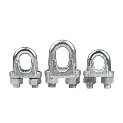 Factory Supply M10 M6 U Bolt Wire Rope Clamp Premium Bolts Clamps