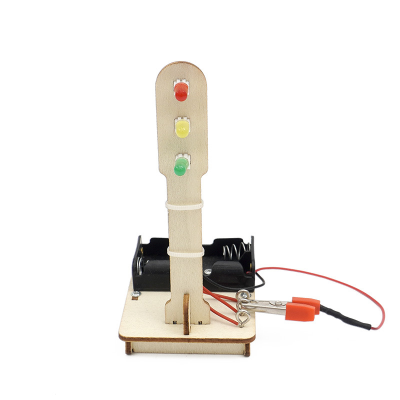 DIY Assemble Science Experiment Electronics Traffic Light Signal Kit Student Physical Learning Education STEM Project Toys