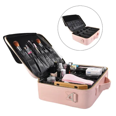 Portable Cosmetic Case Makeup Bag Case Pouch Travel Large Capacity Storage DIY Makeup Storage Bag