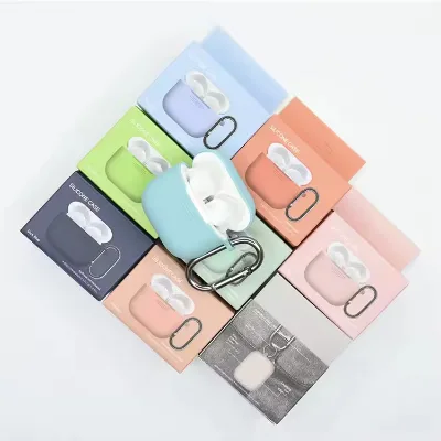 Solid Color Protective Cover for Silicone Airpods 4 Case Soft Liquid Silicone Anti Drop Earphone Case