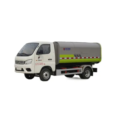 Best Quality Foton 5-10 CBM 122 Horsepower Rubbish Collection Truck Sealed Garbage Dump Truck