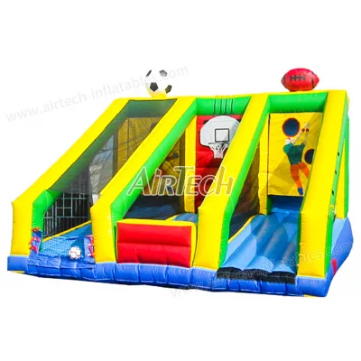 Football/baseball/basketball Shooting Throwing 3 n 1 Ball Game Inflatable Sports Game for Challenge