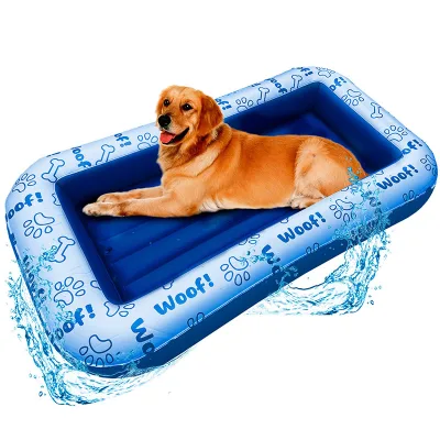 Factory Wholesale Inflatable PVC Pet Water Float Row Dog Water Play Float Bed