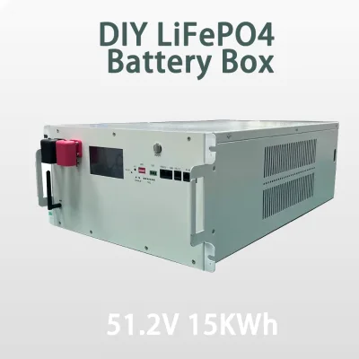 Ventilated DIY Battery Case Kit 16S 48V 51.2V 280Ah LiFePO4 Metal Enclosure with Cooling for Solar Rack
