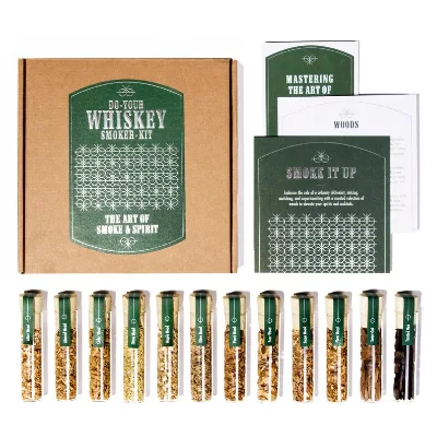 Whiskey Smoking Wood Chip Set Gourmet Flavor Infusions