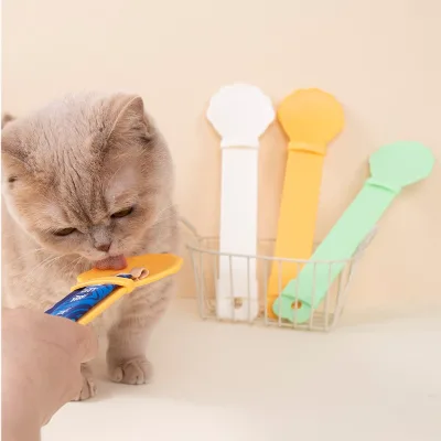 Pet Feeding Spoon Squeezer Cat Strip Feeder Cat Feeding Tool Accessories Pet Supplies