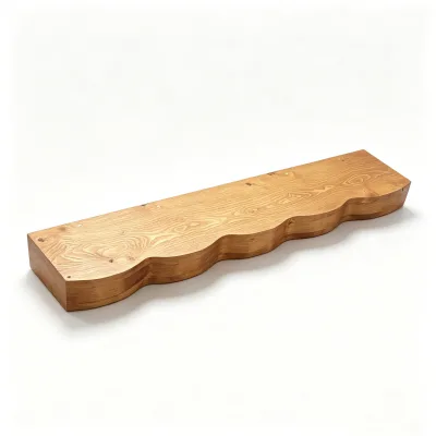 Hot Sales Fireplace Mantel Floating Shelf Fireplace Mantel Wood Shelf Solid Wood Long Wavy Floating Fireplace Mantel Shelf
