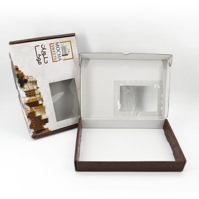 Custom Print ecommerce retail mailer with window for food catering Cosmetics Clothing brands
