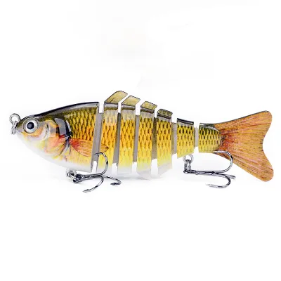 10cm 15.3g 7 Segments Artificial Fishing Lure Bait Multi Jointed Lifelike Swimbait Lures Hard Crank Baits