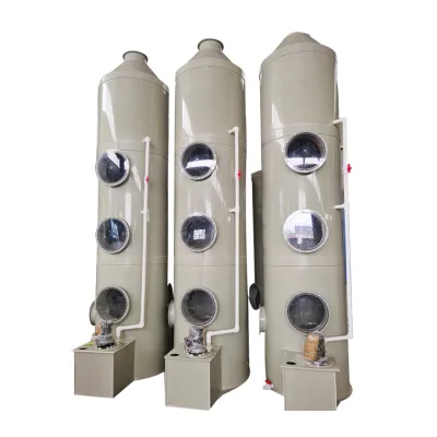 Rotating-stream-tray Scrubber/Spray Tower