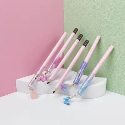 Keychain Cap Design Lip Liner Hot Selling Factory Price Supply High Pigment Creamy Vegan Pink Lip Liner Pencil Bulk Wholesale