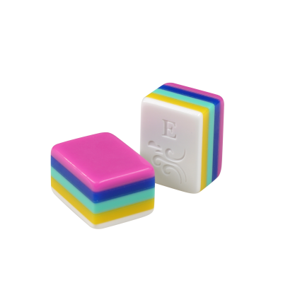 Grandmillennial Mahjong Tiles 5 Layers Hot Pink American Mahjong Thick Mahjongg Set
