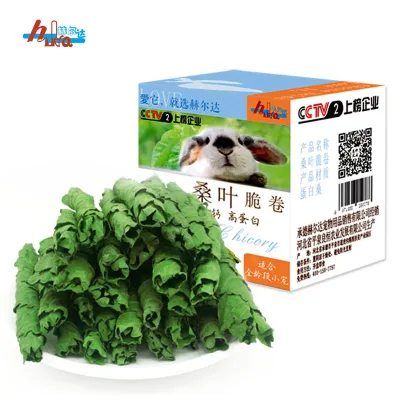 Natural Mulberry Leaf Rolls Rabbit Treats Chew Toys High Fiber Snacks for Hamsters Guinea Pigs Gerbils Chinchillas Small Pets