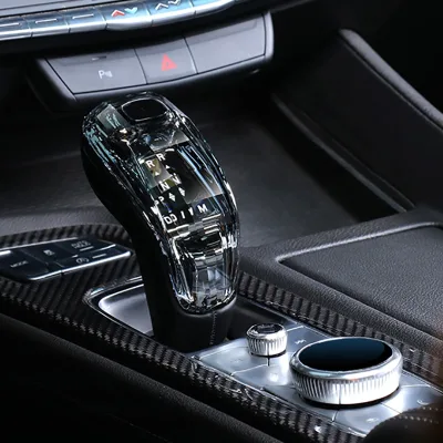 TVYVIKJ Crystal Electronic Gear Handle Plus Switch Volume Adjustment Knob 3 Pieces Set for Cadillac CT5 CT6 XT5 XT6 XT4 XTS