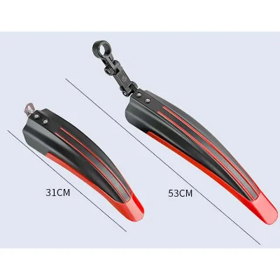 Mountain Bike Front/Rear for Rubber Adjustable Portable Mudflap for MTB & Road Bikes