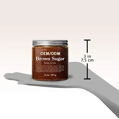 Organic Herbal Gel Body Scrub Exfoliating and Whitening with Brown Sugar