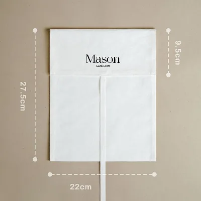 Cotton Storage Flap Bag Envelope Fabric Packaging Bag Clothing, Footwear and Headwear Dust Cover Everyday Storage Bag