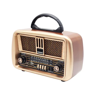 Portable AM FM SW Multi-band Radio Wooden Boxes Wireless Internet Radio Speaker With USB TF Card