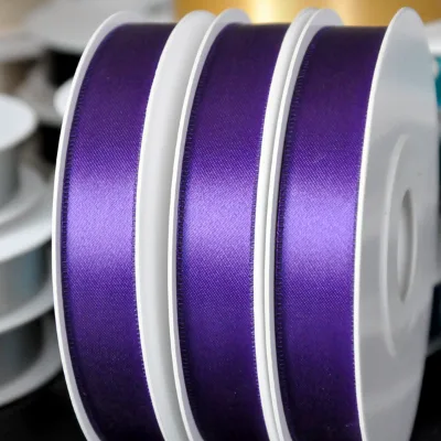 10-1500mm Cut/embossed Edge 100% Polyester Christmas Gift Ribbon Satin 10mm 100mm Custom Satin Ribbon Roll Wholesale for Packing