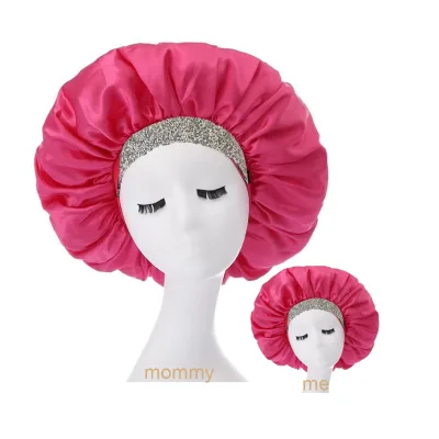 Custom Wholesale Custom Gold Hair Bonnet Women Diamonds Bonnet Luxury Sleeping Cap
