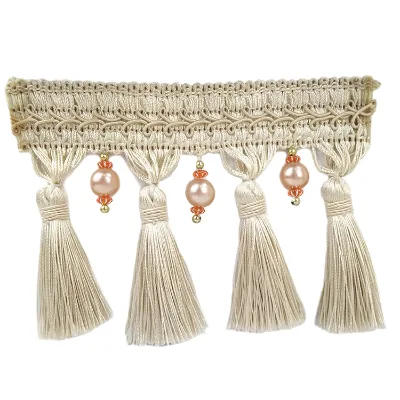 2017 Hot Style Wholesale 100% Polyester Long Tassel Fringe Trim