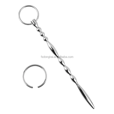 Alternative Adult Metal Toys, Extended Spiral Concave and Convex Design, Urethral Plug to Stimulate the Urethra