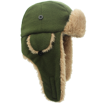Russian Trapper Faux Hats Warm Winter Trapper Hat Fur Knit Kids Knit Winter Trapper Hat