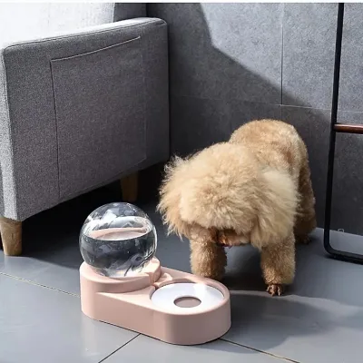 Bubble Shell Automatic Refill Water Cat Dog Double Bowl a Double Bowl of Pet Water Fountain