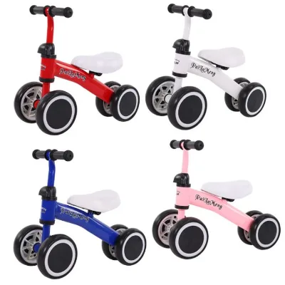 2021 New Baby Children's Scooter Safety Anti-rollover Four-wheel Balance Bike