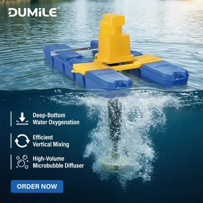DUMILE OEM Customizable Bottom Pond Aerator Support Float, Bracket and Motor Configuration Adjustment