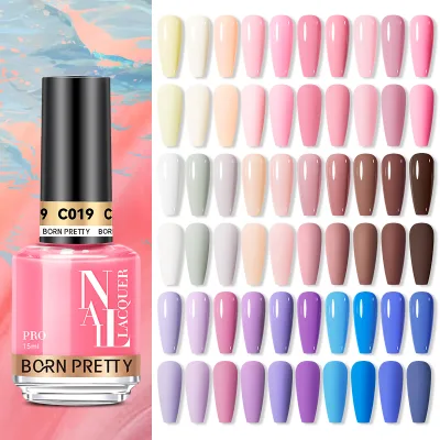 BORN PRETTY PRO 180 Colors Nail Polish Supplier Wholesale 15ml Odorless Vegan Nail Lacquer Long Lasting Custom Nail Polish