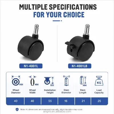 Furniture Caster Wheels for Warehouse Equipment Material Handling Carts