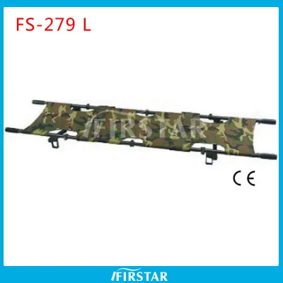 Portable Folding Emergency Stretcher Lightweight Aluminum Camouflage Stretcher for Outdoor Rescue