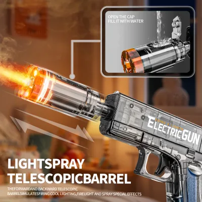 High Quality Durable Water Gun Leak-proof Design Long Range Water Blaster Spray Version Sound and Light Water Gun