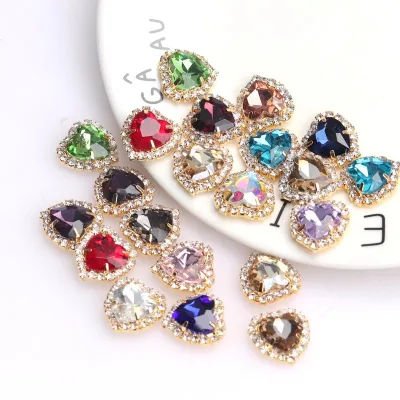 High Quality Multi-color Rhinestone Shoe Decorations with Shoe Clip and Buckle Gems Charm for Shoes and Garments Accessories