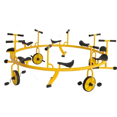 Preschool Education Special Children's Cooperative Six-person Pedal Rotary Balance Baby Bicycle Kids Bike Cheap