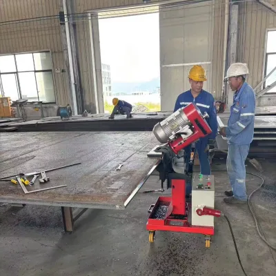 Portable Automatic Industrial Machinery for Flat Plate Beveling Chamfering Electric Milling Equipment Gear Gearbox 1 Year