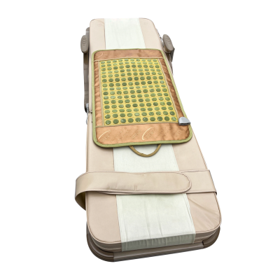 Hot Selling Fully Body Thermal Jade Roller Bed 12 Auto Modes Massage Cushion