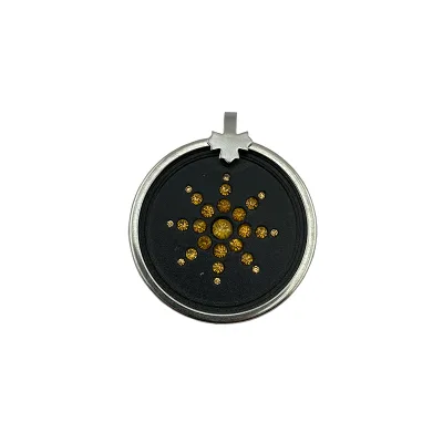 The lava Stone Pendant Is Protected with a Stainless Steel Cover