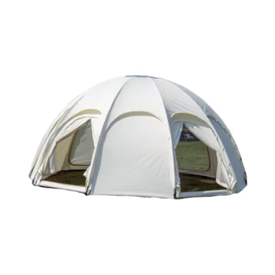 Glamping Safari Resort Connectable Round Tent Outdoor Waterproof Fireproof Double Layer Igloo Round Circular Tent for Camping