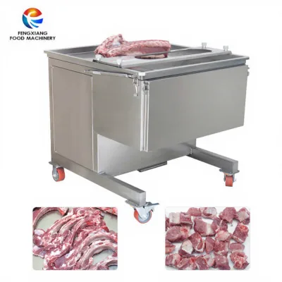 Automatic Goat Pork Ribs Cutting Machine Fresh Bone-in Meat Strip Slicing Machine for Meat Processing